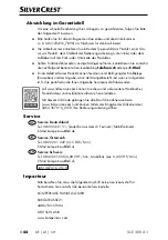 Preview for 47 page of Silvercrest 367016 2010 Operating Instructions Manual