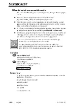 Preview for 95 page of Silvercrest 367016 2010 Operating Instructions Manual