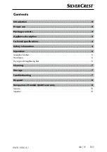 Preview for 4 page of Silvercrest 367079 2010 Operating Instructions Manual