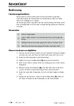 Preview for 19 page of Silvercrest 367079 2010 Operating Instructions Manual