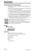 Preview for 67 page of Silvercrest 367079 2010 Operating Instructions Manual