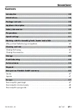 Preview for 40 page of Silvercrest 36792101 Operating Instructions Manual