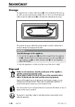 Предварительный просмотр 21 страницы Silvercrest 367926 2101 Operating Instructions Manual