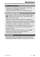 Preview for 82 page of Silvercrest 368337 2101 Operating Instructions Manual