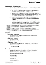 Preview for 54 page of Silvercrest 368342 2101 Operating Instructions Manual