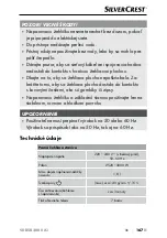 Preview for 170 page of Silvercrest 368342 2101 Operating Instructions Manual