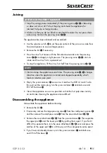 Preview for 12 page of Silvercrest 373072 2104 Operating Instructions Manual