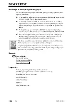 Preview for 89 page of Silvercrest 373072 2104 Operating Instructions Manual