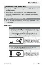 Предварительный просмотр 10 страницы Silvercrest 374147 2104 Operating Instructions Manual