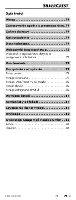 Предварительный просмотр 76 страницы Silvercrest 377134 2110 Operating Instructions Manual