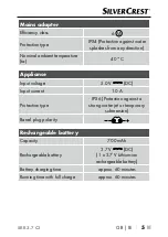 Предварительный просмотр 10 страницы Silvercrest 377187 2110 Operating Instructions Manual