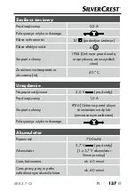 Предварительный просмотр 142 страницы Silvercrest 377187 2110 Operating Instructions Manual