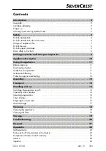 Preview for 4 page of Silvercrest 377369 2110 Operating Instructions Manual