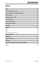 Предварительный просмотр 64 страницы Silvercrest 383209 2101 Operating Instructions Manual