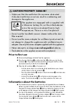 Preview for 10 page of Silvercrest 384214 2107 Operating Instructions Manual