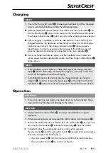 Preview for 12 page of Silvercrest 384214 2107 Operating Instructions Manual