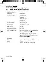 Preview for 19 page of Silvercrest 384725 2107 Operating Instructions Manual