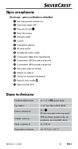 Предварительный просмотр 76 страницы Silvercrest 385281 2107 Operating Instructions Manual