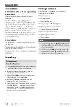 Preview for 5 page of Silvercrest 385824 2107 Operating Instructions Manual