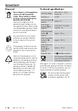 Preview for 17 page of Silvercrest 385824 2107 Operating Instructions Manual