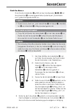 Предварительный просмотр 94 страницы Silvercrest 389062 2104 Operating Instructions Manual