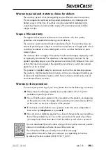 Preview for 22 page of Silvercrest 391219 2201 Operating Instructions Manual