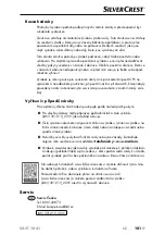 Preview for 104 page of Silvercrest 391219 2201 Operating Instructions Manual