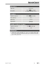 Preview for 110 page of Silvercrest 391219 2201 Operating Instructions Manual