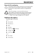 Preview for 6 page of Silvercrest 391911 2201 Operating Instructions Manual