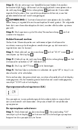 Предварительный просмотр 70 страницы Silvercrest 394862 2107 Operation And Safety Notes