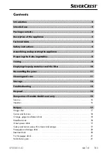 Preview for 4 page of Silvercrest 395060 2104 Operating Instructions Manual