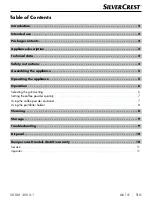 Preview for 4 page of Silvercrest 399050 2107 Operating Instructions Manual