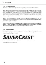 Предварительный просмотр 20 страницы Silvercrest 54334 Operation And Safety Notes