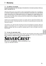 Предварительный просмотр 71 страницы Silvercrest 54334 Operation And Safety Notes