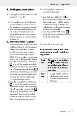 Preview for 9 page of Silvercrest 60494 Operation And Safety Notes