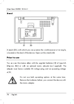 Предварительный просмотр 78 страницы Silvercrest 62912 User Manual And Service Information