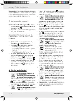 Preview for 38 page of Silvercrest 74202 Operation And Safety Notes