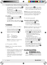 Preview for 54 page of Silvercrest 74202 Operation And Safety Notes