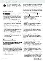 Предварительный просмотр 12 страницы Silvercrest 74435 Operation And Safety Notes