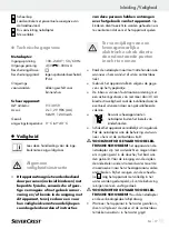 Предварительный просмотр 17 страницы Silvercrest 74435 Operation And Safety Notes