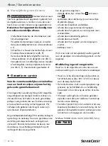 Предварительный просмотр 22 страницы Silvercrest 74435 Operation And Safety Notes