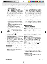 Предварительный просмотр 9 страницы Silvercrest 75929 Operation And Safety Notes