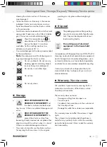 Предварительный просмотр 11 страницы Silvercrest 75929 Operation And Safety Notes