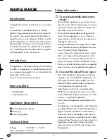 Preview for 4 page of Silvercrest 78948 Operating Instructions Manual