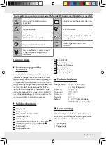 Предварительный просмотр 29 страницы Silvercrest 78957 Operation And Safety Notes