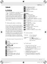 Предварительный просмотр 20 страницы Silvercrest 79419 Operation And Safety Notes