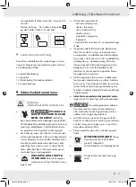 Предварительный просмотр 28 страницы Silvercrest 79419 Operation And Safety Notes