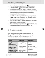 Preview for 26 page of Silvercrest 86673 Operating Instructions Manual