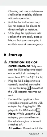 Preview for 7 page of Silvercrest 91778 Operation And Safety Notes