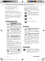 Предварительный просмотр 58 страницы Silvercrest 93137 Operation And Safety Notes